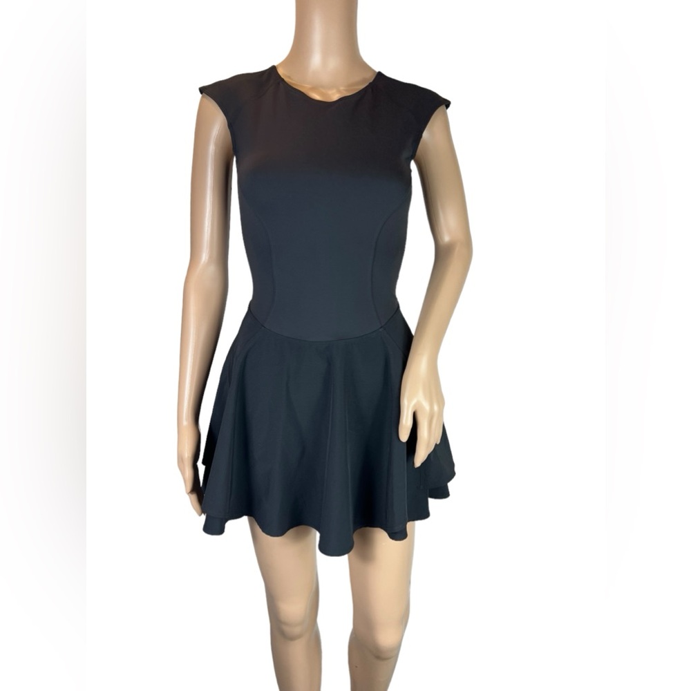 Lululemon Womens Everlux Mesh Back Tennis Dress Black Size 2